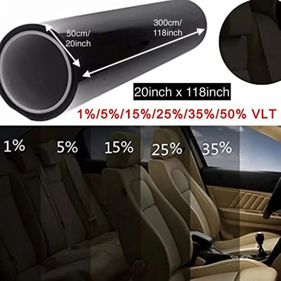 Mingtu NX50 VLT50% Negro Ultra Claros Control Solar Nano Cerámica Automóvil Calor UV Bloqueo de la ventana Tinta profesional película adhesiva