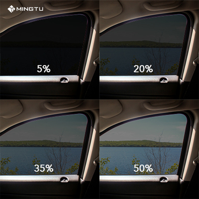 Mingtu NX50 VLT50% Negro Ultra Claros Control Solar Nano Cerámica Automóvil Calor UV Bloqueo de la ventana Tinta profesional película adhesiva