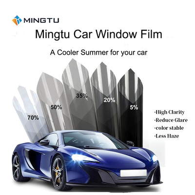 MINGTU UVTIN60 Película de tintado solar UV400 para ventanas con estilo de diseño de un solo color
