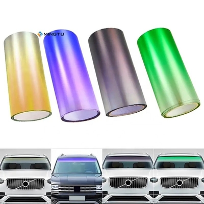 Tinta de ventana cerámica de 70% VLT con 99% de PET a prueba de rayos UV Película solar adhesiva para ventanas 1.52*30m