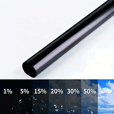 Tinta de ventana cerámica de 70% VLT con 99% de PET a prueba de rayos UV Película solar adhesiva para ventanas 1.52*30m