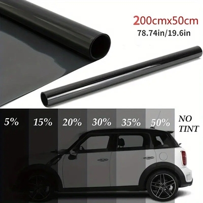 Mingtu NX05 VLT8% Film solar negro para automóviles Pegatina de tintura de ventana PET para sombrillas y bloque UV