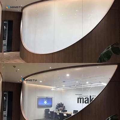 Película inteligente PDLC autoadhesiva eléctrica conmutable para ventanas de automóviles opaca y moderna