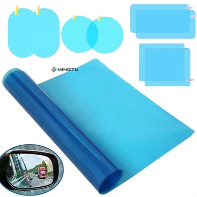 Película de lluvia transparente para el espejo retrovisor mejora la visibilidad y protege el espejo del coche