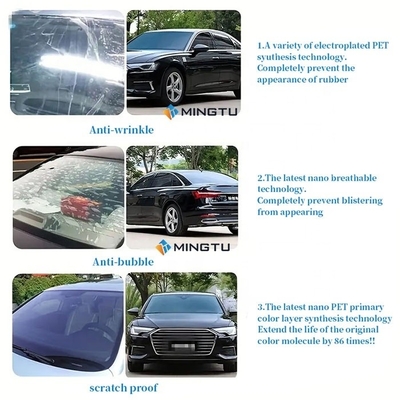 Tintura de ventanas para automóviles Mingtu UVTIN10 UV400 Tinta de vidrio aislante de rollo nanocerámico