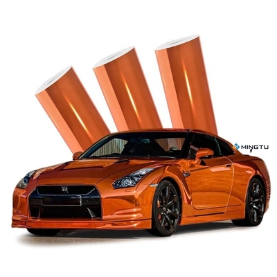 Adhesivos de carrocería de automóviles con revestimiento de película sin burbujas de aire y vinilo cromado metálico