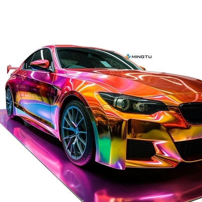 Adhesivos de carrocería de automóviles con revestimiento de película sin burbujas de aire y vinilo cromado metálico