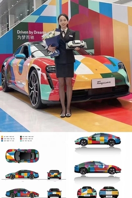 Tpu Film Graphic Wrap para servicio de recogida y entrega de ropa
