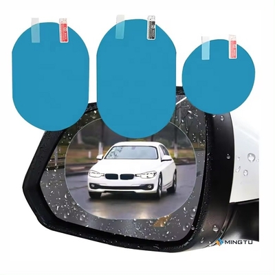 Protector auto pegatinas Nano recubrimiento película anti niebla a prueba de lluvia para el espejo retrovisor del coche