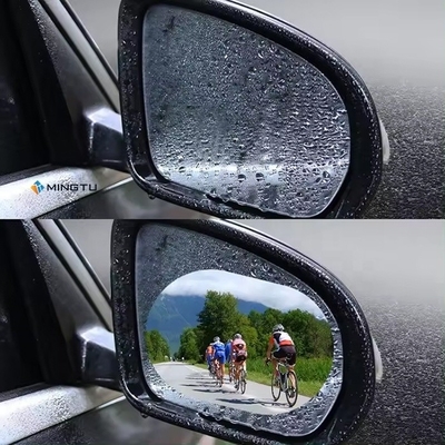 Protector auto pegatinas Nano recubrimiento película anti niebla a prueba de lluvia para el espejo retrovisor del coche