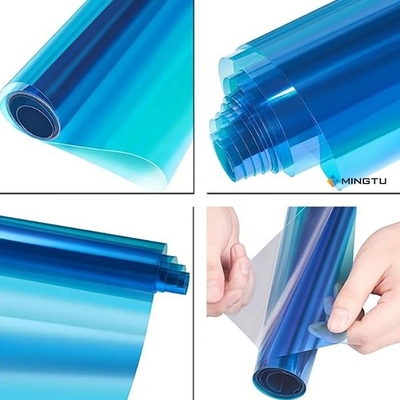Película de ventana de aislamiento térmico 85% VLT de color camaleón 1*30M Película de ventana de color azul púrpura