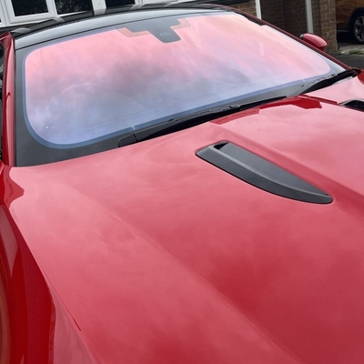 82% VLT Resistente a los arañazos Camaleón Azul profundo de la ventana delantera del automóvil Película de tinte de Mingtu