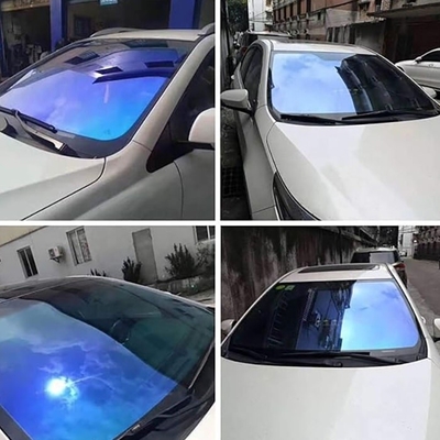 Película de color personalizada para ventanas de automóviles Nano Cerámica Ventana de viento Tint Rojo VLT 83% aislamiento térmico