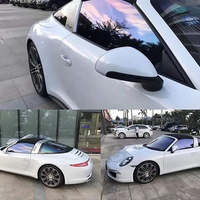 Película de color personalizada para ventanas de automóviles Nano Cerámica Ventana de viento Tint Rojo VLT 83% aislamiento térmico