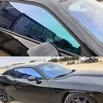 Ventana de coche de color solar de puesta de sol estilo de diseño de lujo / lujo Cameleón película de tinte 85% VLT