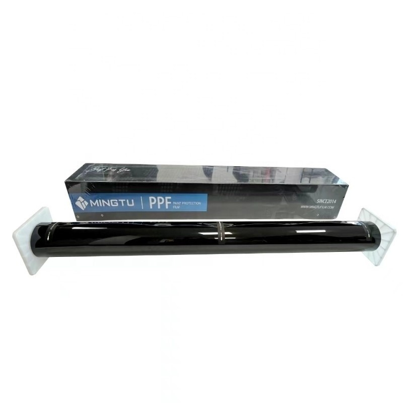 Película PPF para automóviles MINGTU Película PPF TPU 7.5mil 1.52x15m Película de protección de pintura de cuerpo negra