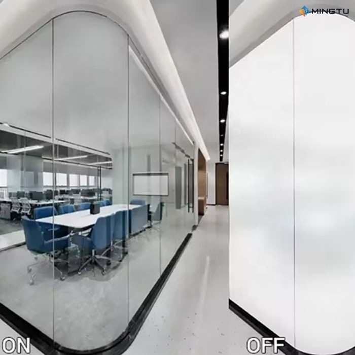 Ventana conmutable Blanco PDLC Película de tinte para suministro de energía Estilo de diseño moderno Blanco