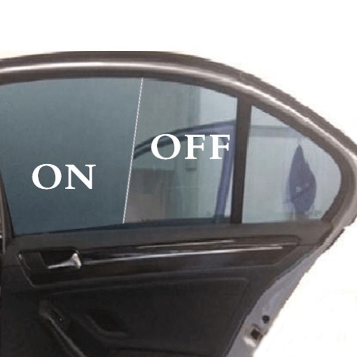 Película inteligente PDLC autoadhesiva eléctrica conmutable para ventanas de automóviles opaca y moderna