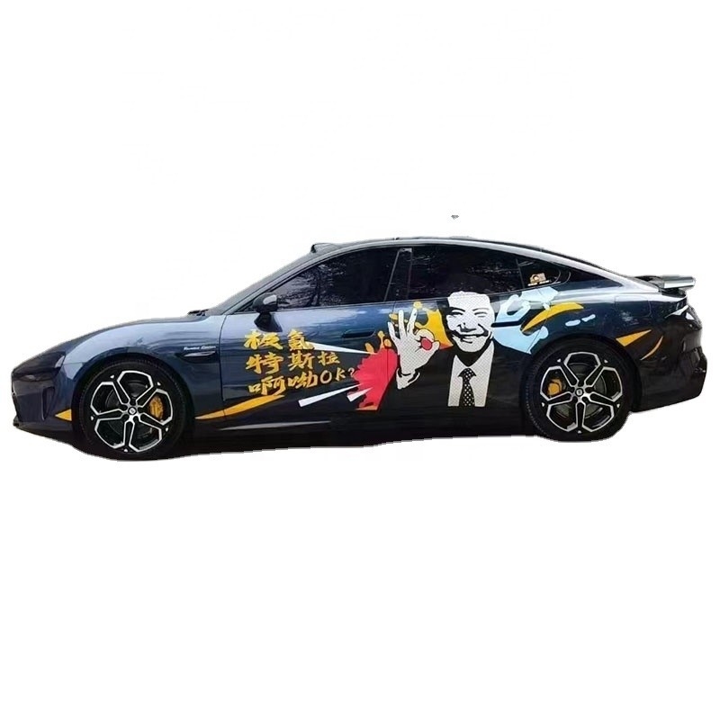 Rollo de película de envoltura de vinilo multicolor de diseño de fan club personalizado para automóviles y casas rodantes de lujo de Mingtu