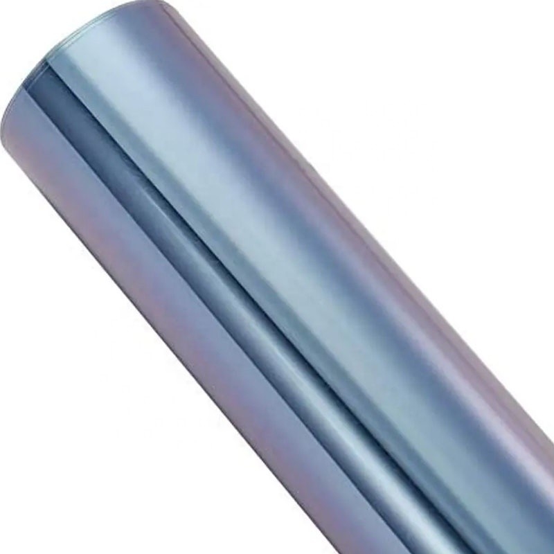 82% VLT Resistente a los arañazos Camaleón Azul profundo de la ventana delantera del automóvil Película de tinte de Mingtu